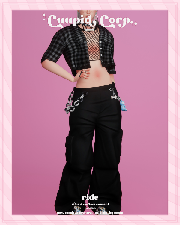 Alpha cuupid corp ride outfit by missme12 - The Sims 4 Custom Content