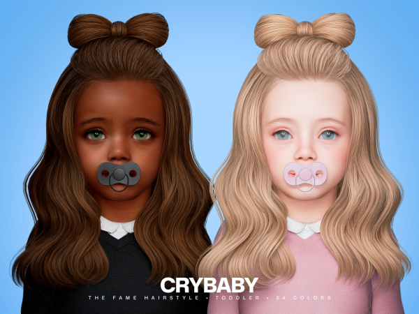 Alpha CRYBABY The Fame Hairstyle I Toddler (Skysims) - The Sims 4 Custom Content