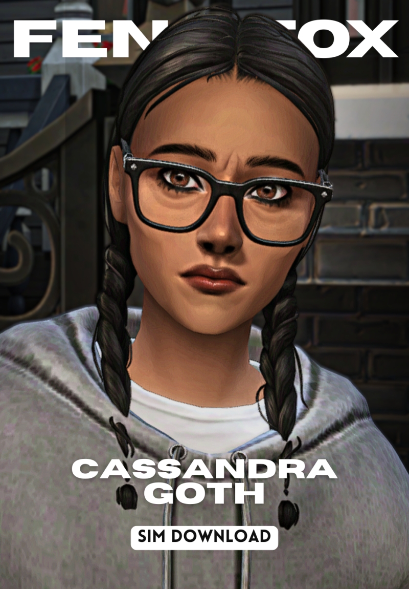 Maxis Match Cassandra Goth by fenixfox - The Sims 4 Custom Content