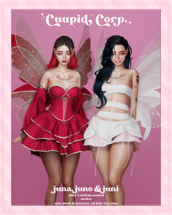 Alpha cuupid corp juna juno juni set by missme12 - The Sims 4 Custom Content