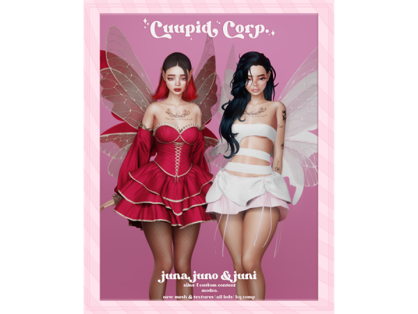 Alpha cuupid corp juna juno juni set - The Sims 4 Custom Content