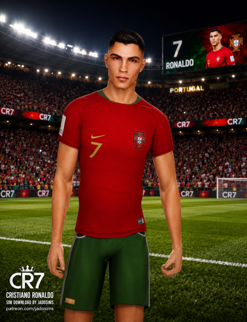 Alpha Cristiano Ronaldo (Sim Download) by shopwithflynnn - The Sims 4 Custom Content