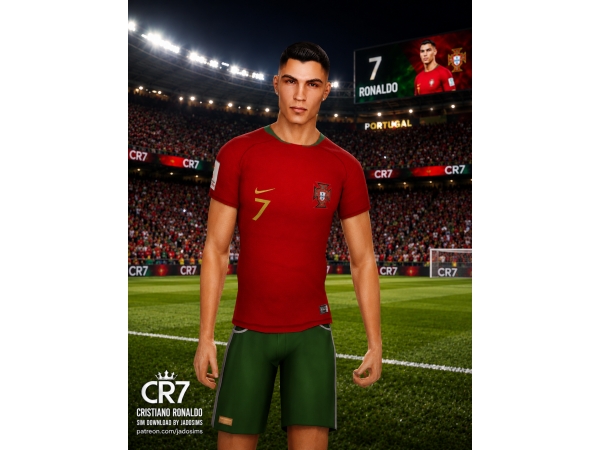 Alpha Cristiano Ronaldo (Sim Download) - The Sims 4 Custom Content