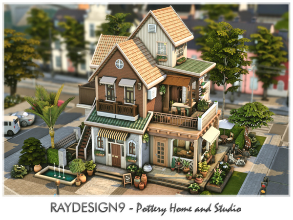 Maxis Match Pottery Home and Studio by RayDesign9 - The Sims 4 Custom Content