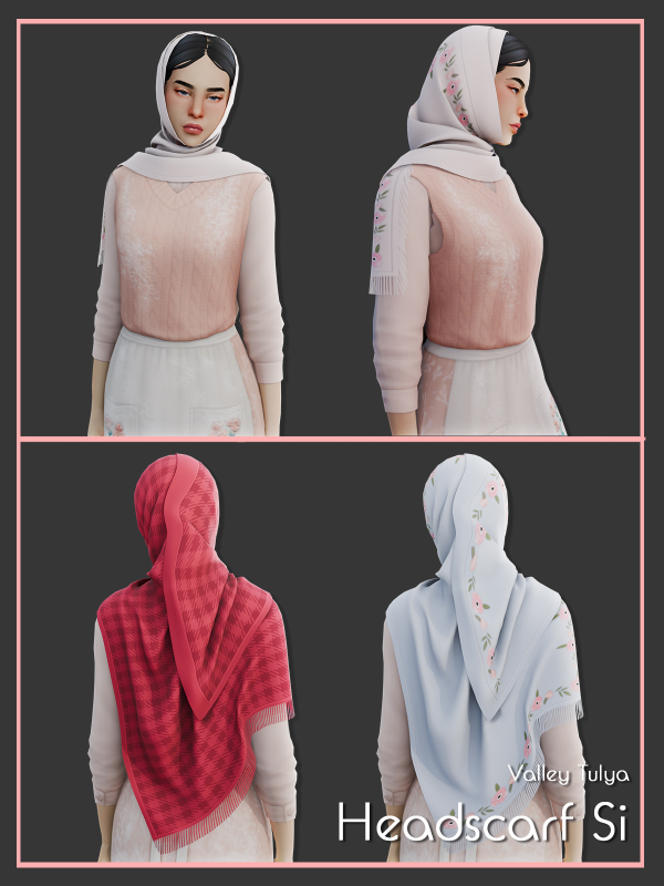 Maxis Match Headscarf Si by simsfinds - The Sims 4 Custom Content