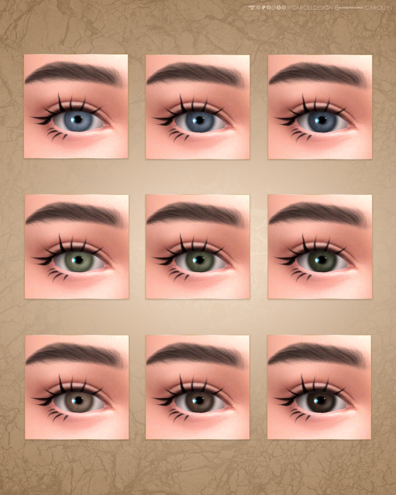 Alpha Eyes 138 HQ by carolldesign - The Sims 4 Custom Content