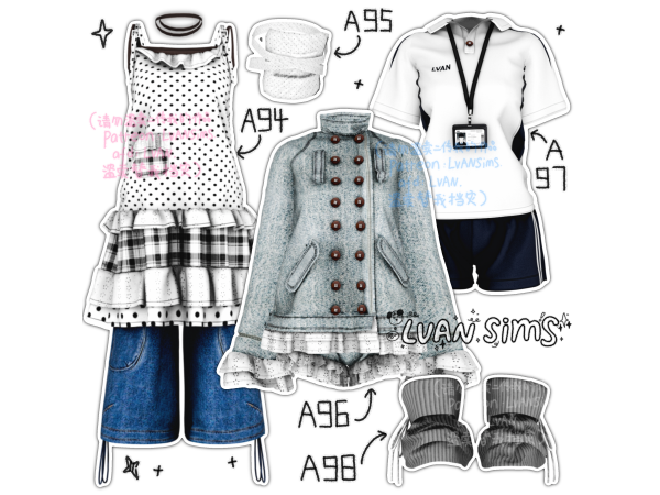 Alpha [LVAN]Collection 14 A94 A95 A96 A97 A98 - The Sims 4 Custom Content