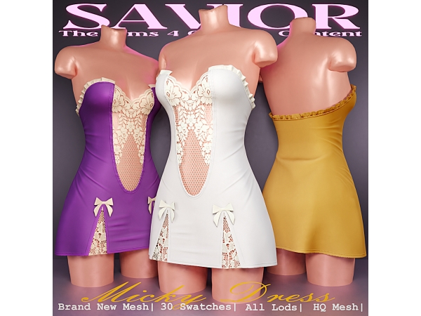 Alpha Svr_Micky Dress - The Sims 4 Custom Content