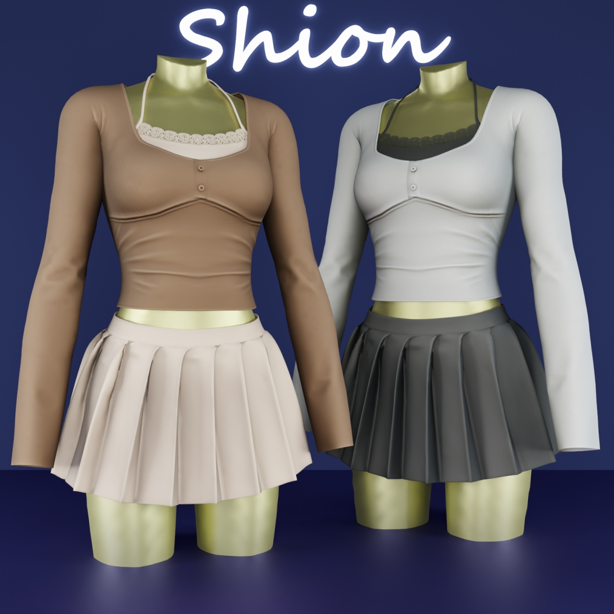 Alpha Shion Kime Outfit by shion_sims - The Sims 4 Custom Content