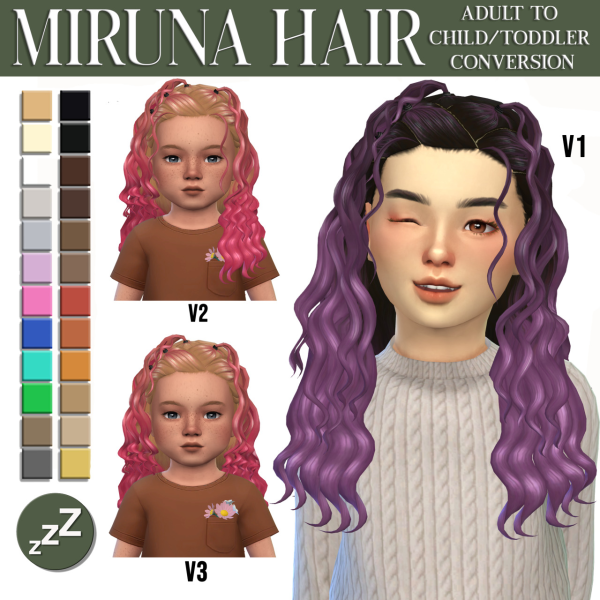 Maxis Match simstrouble hair conversions by simsfinds - The Sims 4 Custom Content