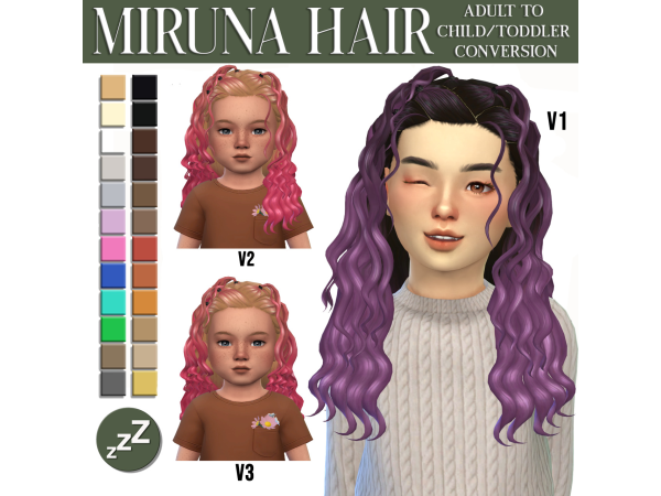 Maxis Match simstrouble hair conversions by sleepyz - The Sims 4 Custom Content