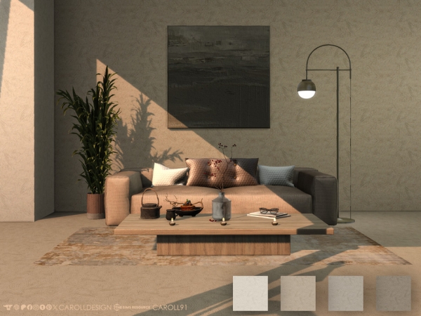 Alpha Argilla Wall - The Sims 4 Custom Content