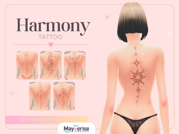 Mix Harmony Tattoo - The Sims 4 Custom Content