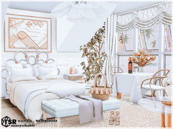 Mix Sanya Bedroom - The Sims 4 Custom Content