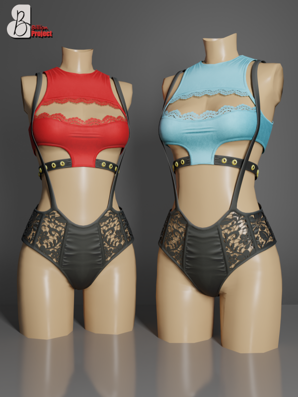 Alpha BillionProject Haistea Jumsuit by billion_project666 - The Sims 4 Custom Content