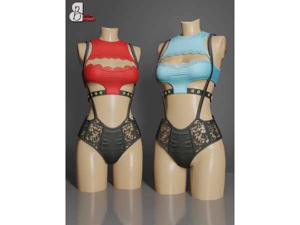 Alpha BillionProject Haistea Jumsuit - The Sims 4 Custom Content