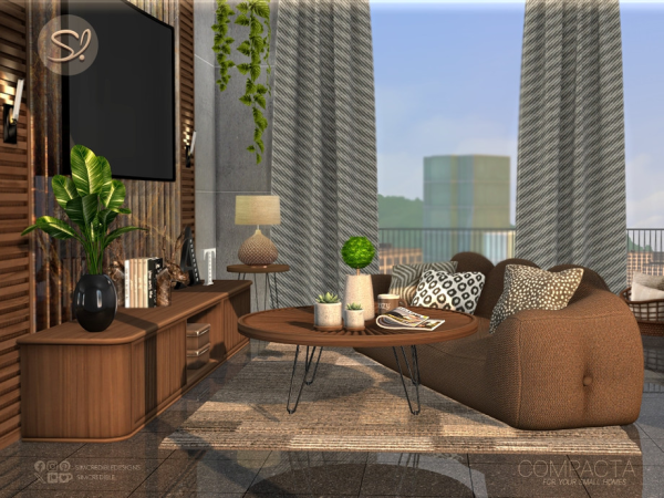 Alpha Compacta Living - The Sims 4 Custom Content