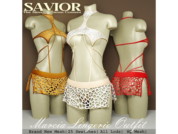Alpha Svr_Marcia Astudillo Lingerie Outfit - The Sims 4 Custom Content