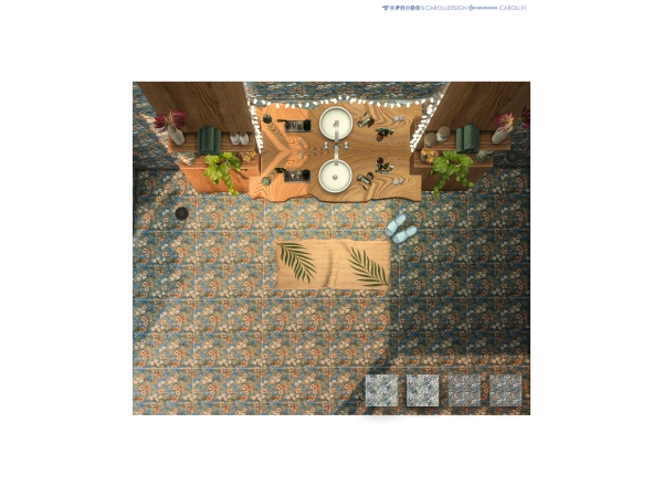 Alpha Tropico Floor - The Sims 4 Custom Content