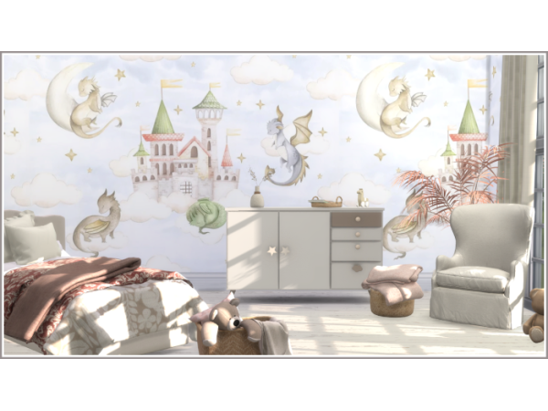 Mix Pip Wallpaper - The Sims 4 Custom Content