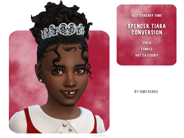 Mix Spencer Tiara Child Conversion by sims_berrie - The Sims 4 Custom Content