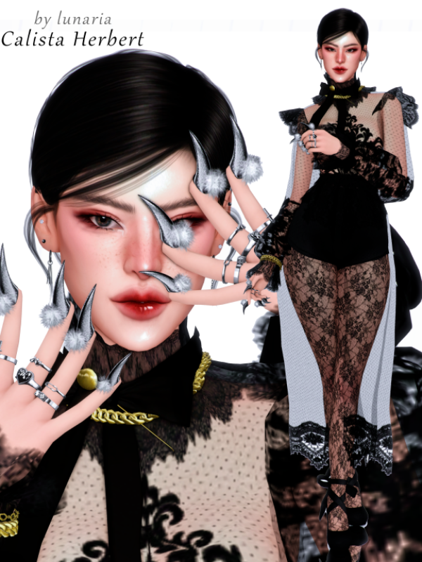 Alpha lunaria Герберт by simsfinds - The Sims 4 Custom Content