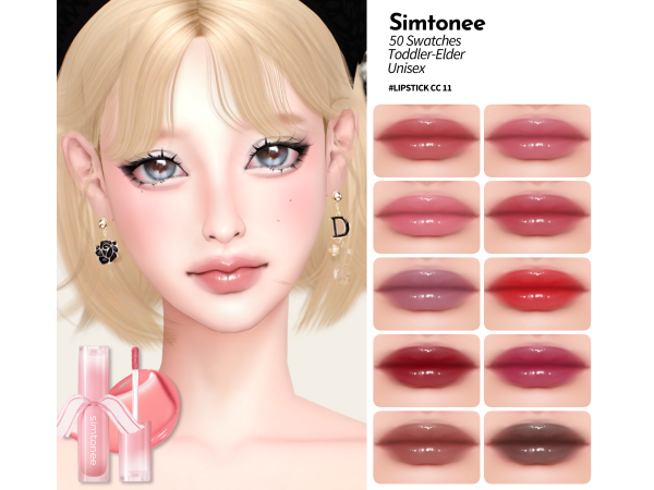 Alpha Simtonee Lipstick 11 - The Sims 4 Custom Content