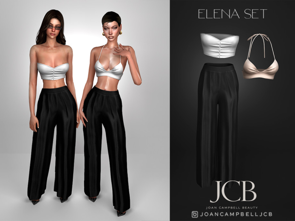 Alpha ELENA SET by Joan_Campbell_Beauty_ - The Sims 4 Custom Content