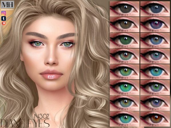 Alpha Diane Eyes by MagicHand - The Sims 4 Custom Content