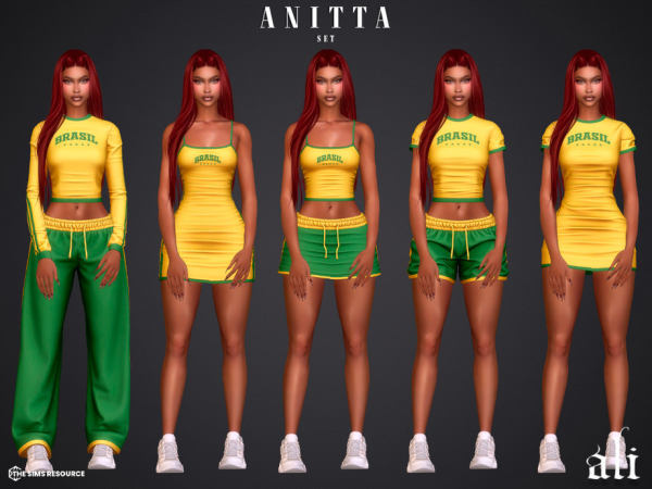 Alpha ANITTA set by ali1 - The Sims 4 Custom Content