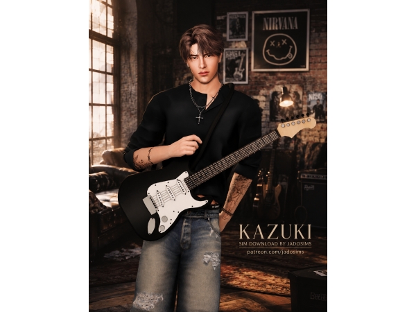 Alpha Kazuki (Sim Download) - The Sims 4 Custom Content