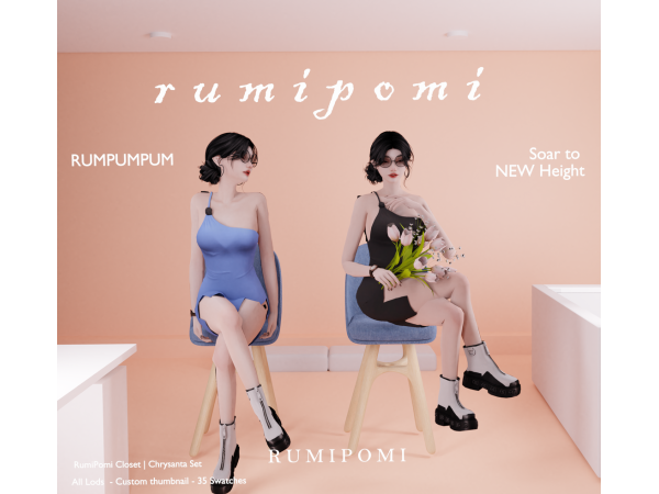 Alpha Rumpumpum_Chrysanta Outfit - The Sims 4 Custom Content