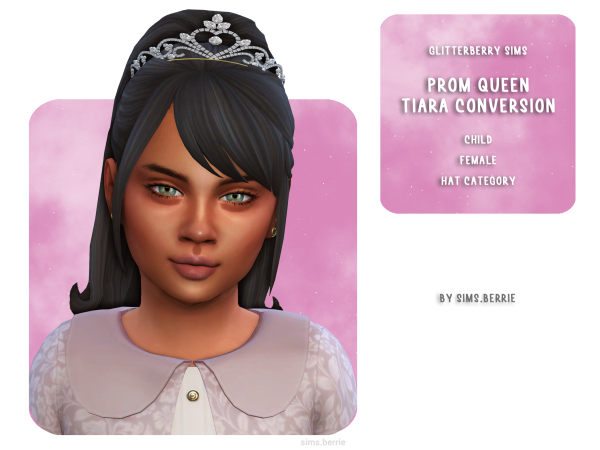 Mix Prom Queen Tiara Child Conversion by sims_berrie - The Sims 4 Custom Content