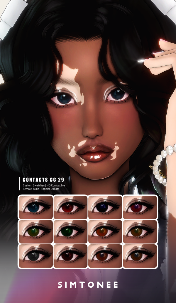 Mix Simtonee Eye Contacts 29 by simsfinds - The Sims 4 Custom Content