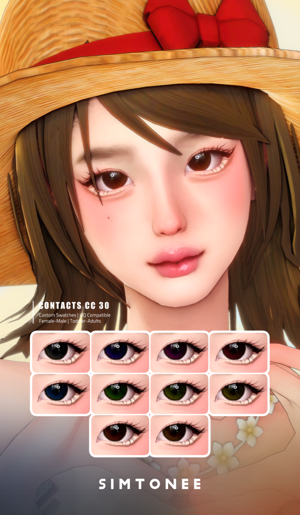 Mix Simtonee Eye Contacts 30 by simsfinds - The Sims 4 Custom Content
