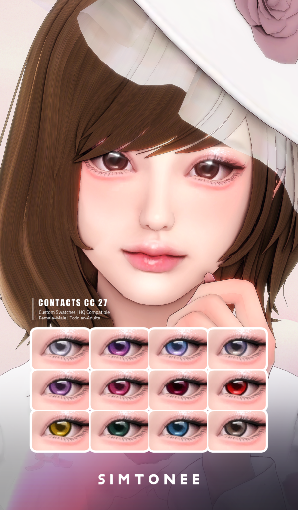 Mix Simtonee Eye Contacts 27 by simsfinds - The Sims 4 Custom Content