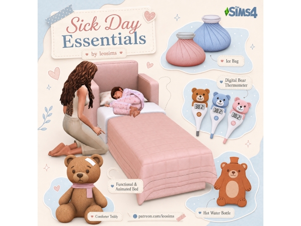 Mix Sick Day Essentials - The Sims 4 Custom Content