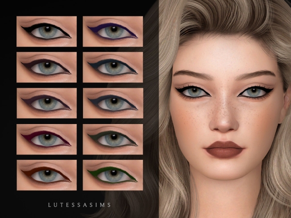 Alpha Andrea Eyeliner - The Sims 4 Custom Content