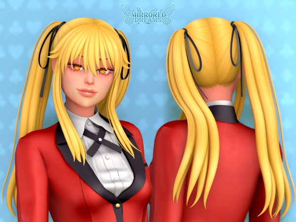 Maxis Match Mary Saotome's Hair Ribbon Bow - The Sims 4 Custom Content