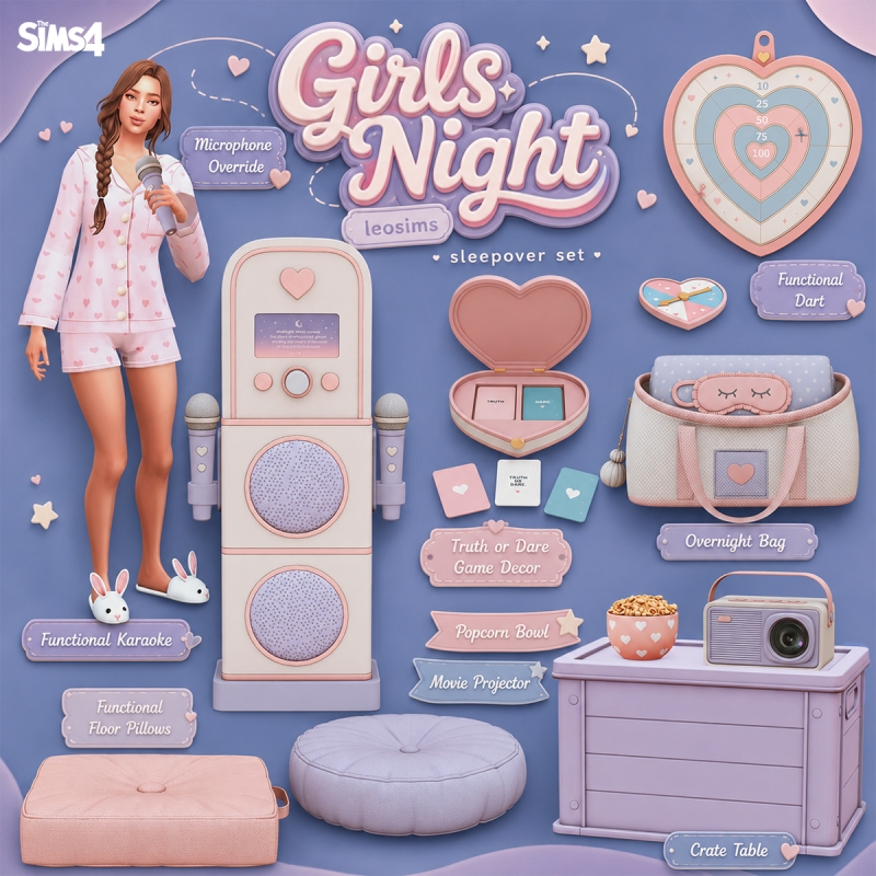 Mix Girls Night by leosims4cc - The Sims 4 Custom Content
