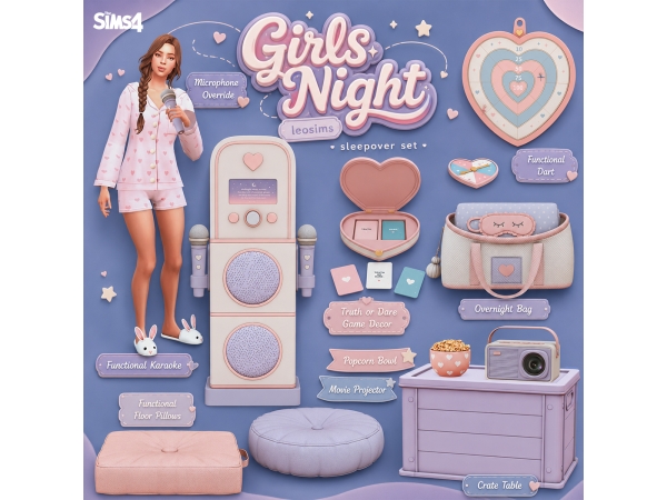 Mix Girls Night - The Sims 4 Custom Content