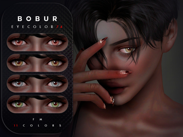 Alpha Colored contact lenses - The Sims 4 Custom Content