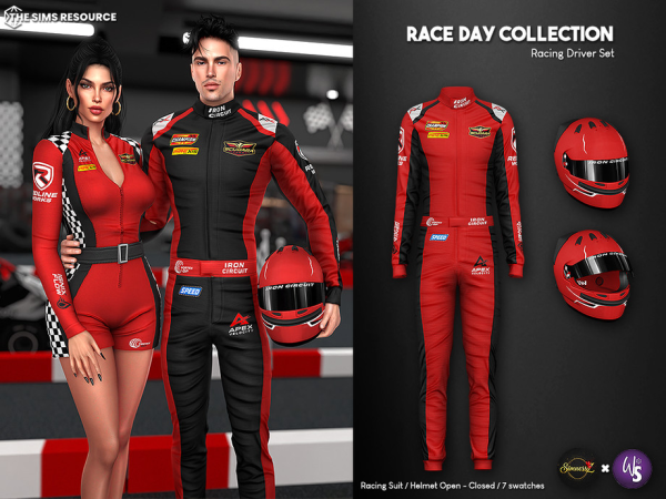 Sims 4 Alpha Accesorios CC: Race Day Collection - Racing Driver by WisteriaSims