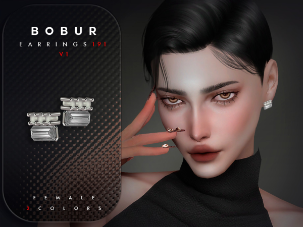 Sims 4 Alpha Female Earrings CC: Diamond Pearl Earrings V1