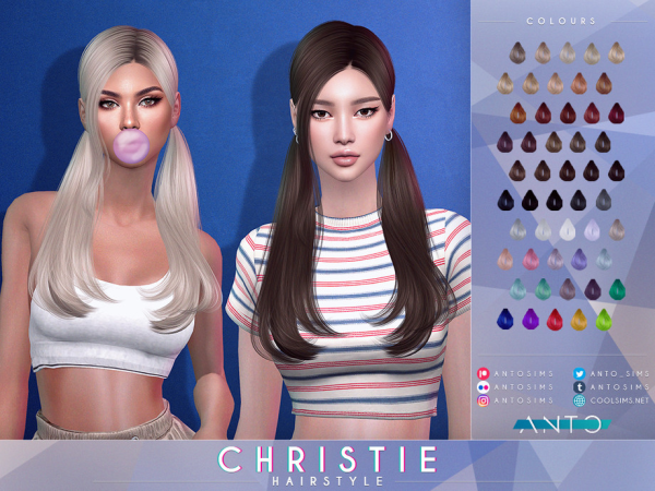 Alpha Christie Hairstyle by Anto - The Sims 4 Custom Content