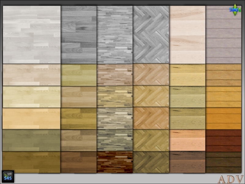 Mix Wooden floors by artedellavita_mabra - The Sims 4 Custom Content