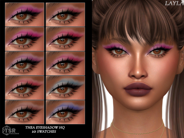 Alpha tsr Layla Thea Eyeshadow HQ - The Sims 4 Custom Content