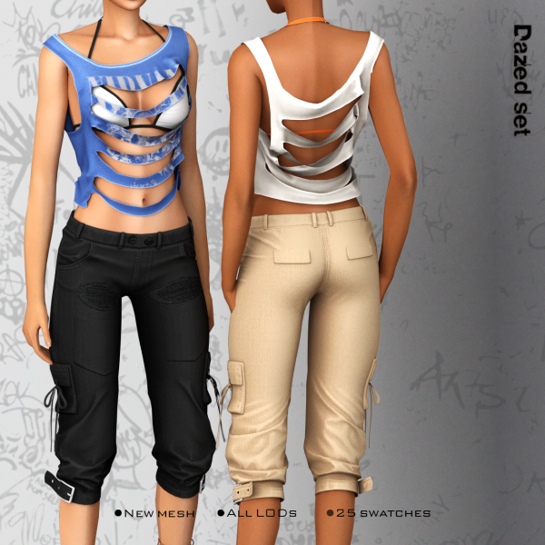 Alpha Belaloallure_Indie Sleaze collection by simsfinds - The Sims 4 Custom Content