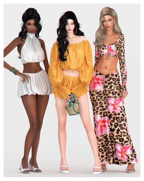 Alpha Summer Bliss Collection by simsfinds - The Sims 4 Custom Content