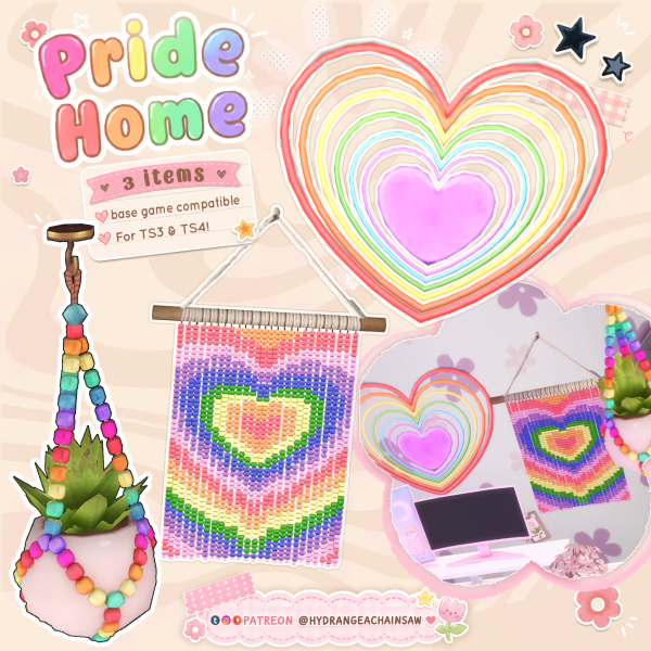 Mix Pride Home by simsfinds - The Sims 4 Custom Content